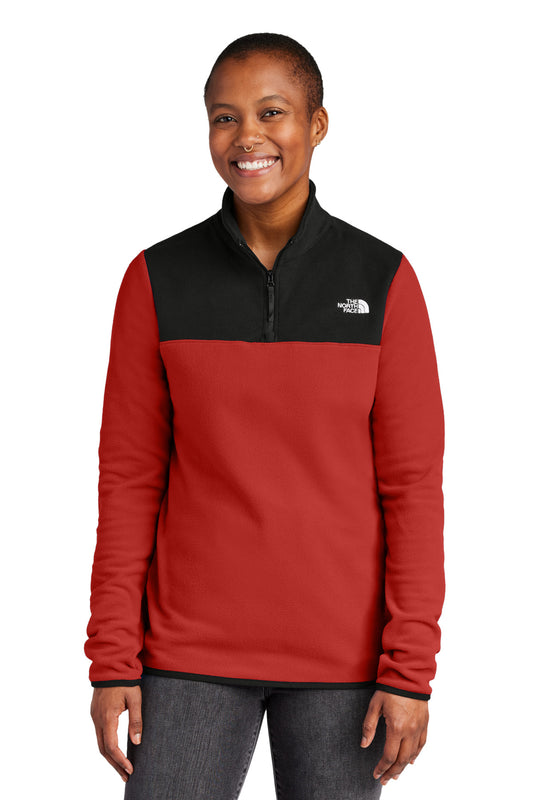 The North Face Women's Glacier 1/4-Zip Fleece NF0A7V4M Rage Red / TNF Black