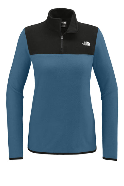 The North Face Women's Glacier 1/4-Zip Fleece NF0A7V4M Shady Blue/ TNF Black