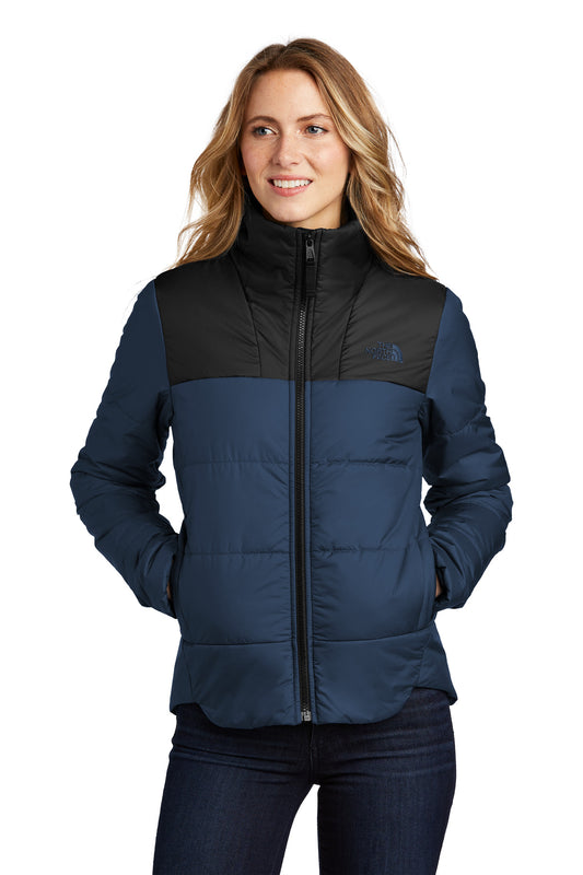 The North Face Women's Chest Logo Everyday Insulated Jacket NF0A7V6K Shady Blue