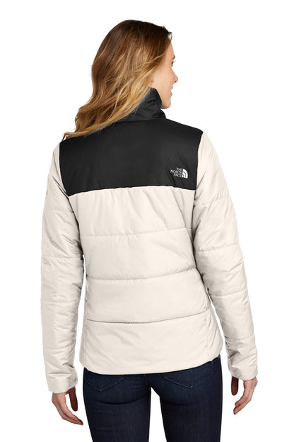 The North Face Women's Chest Logo Everyday Insulated Jacket NF0A7V6K Vintage White