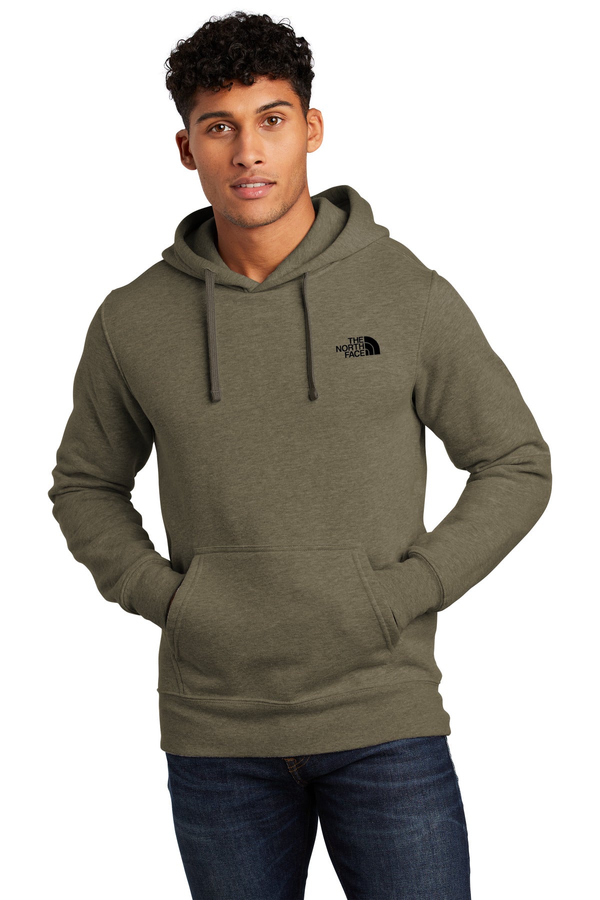 LIMITED EDITION The North Face Chest Logo Pullover Hoodie NF0A7V9B New Taupe Green Heather