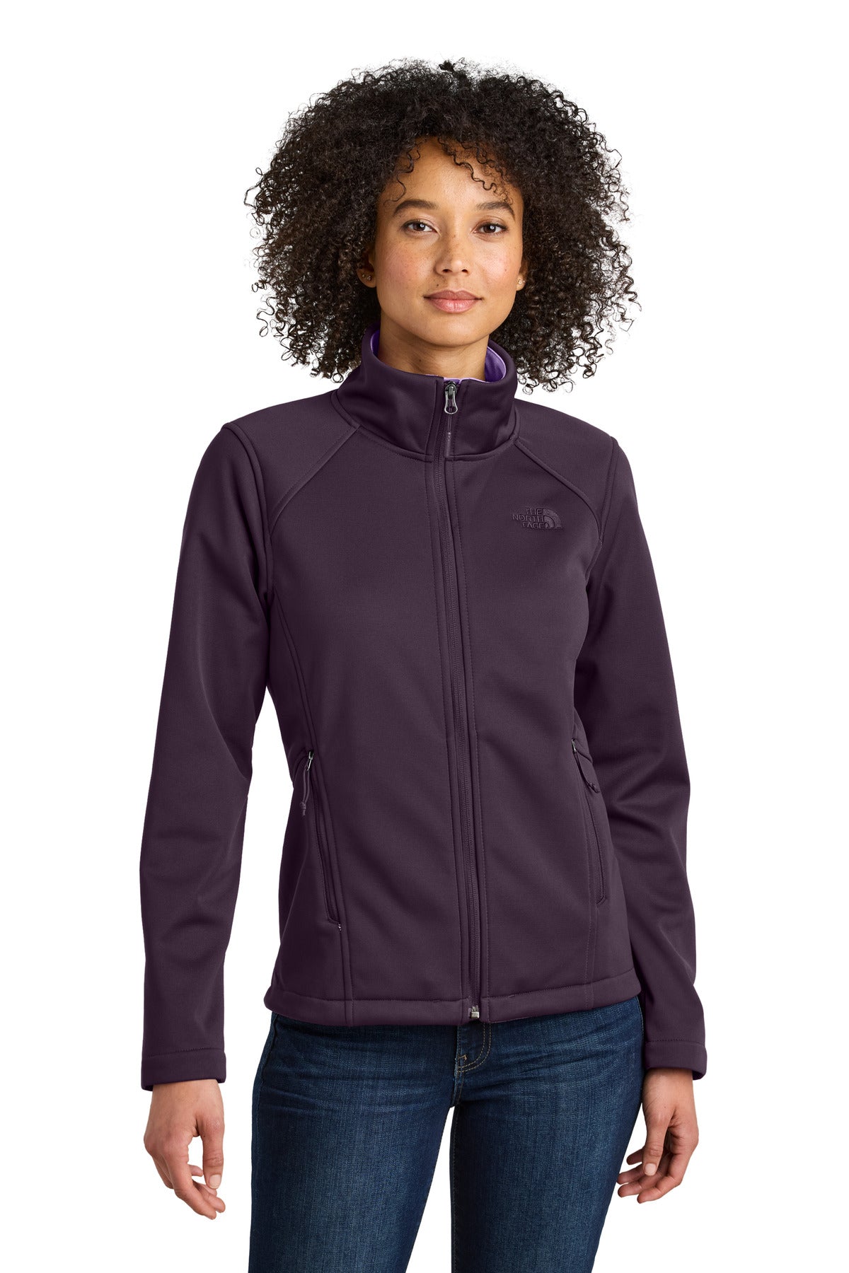 The North Face Women's Chest Logo Ridgewall Soft Shell Jacket NF0A88D4 TNF Blackberry Wine