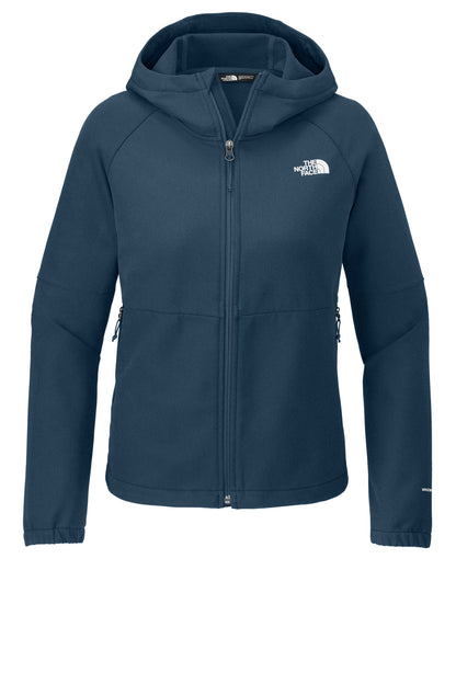 The North Face Women's Barr Lake Hooded Soft Shell Jacket NF0A8BUE Shady Blue Dark Heather