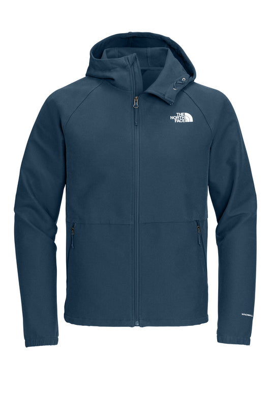 The North Face Barr Lake Hooded Soft Shell Jacket NF0A8BUF Shady Blue Dark Heather