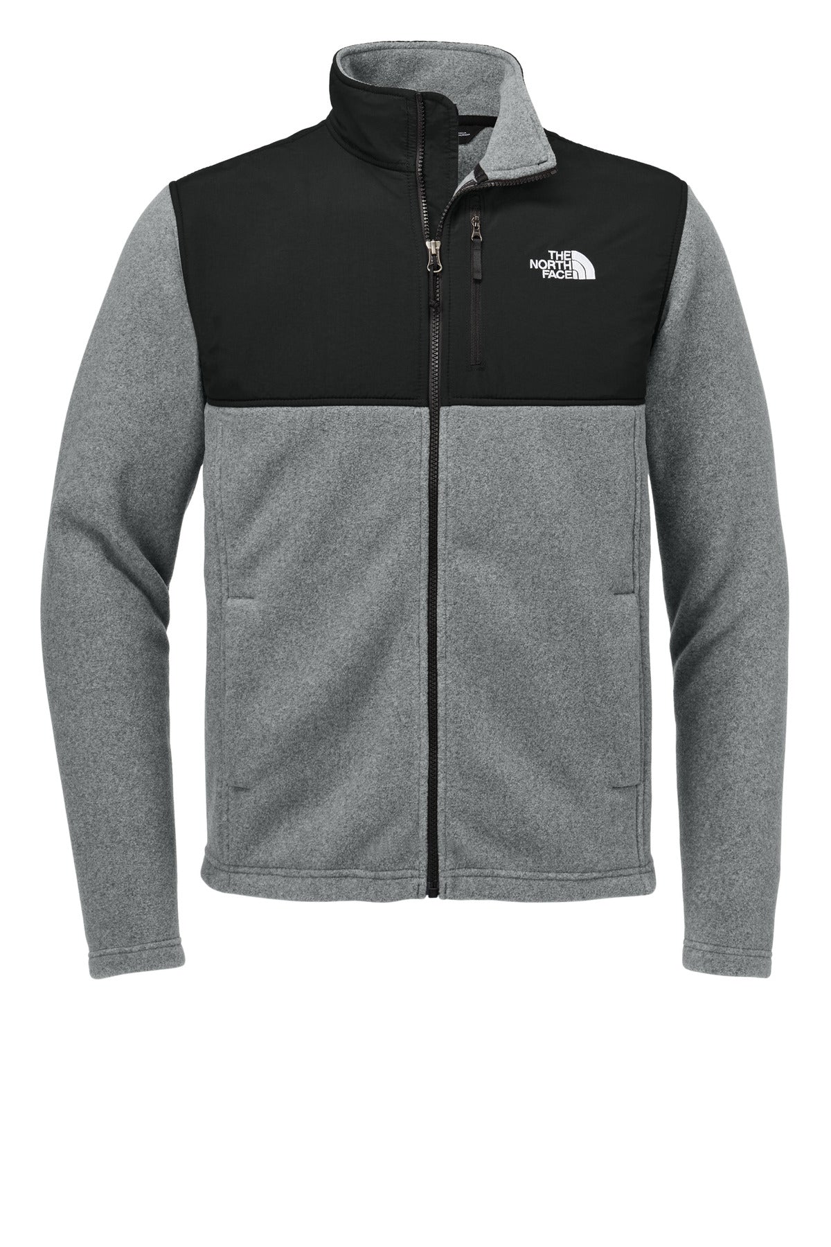 The North Face Highest Peak Full-Zip Fleece Jacket NF0A8BUQ TNF Medium Grey Heather/ TNF Black
