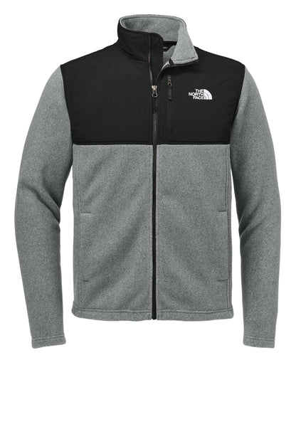 The North Face Highest Peak Full-Zip Fleece Jacket NF0A8BUQ TNF Medium Grey Heather/ TNF Black