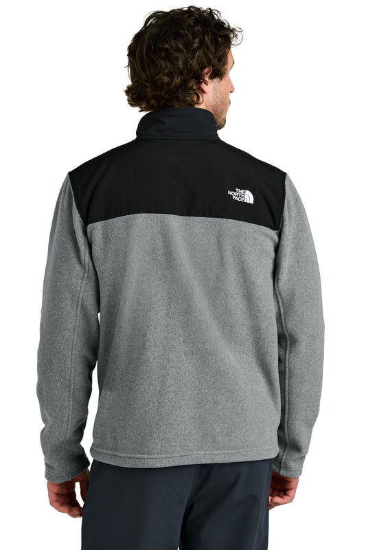 The North Face Highest Peak Full-Zip Fleece Jacket NF0A8BUQ TNF Medium Grey Heather/ TNF Black
