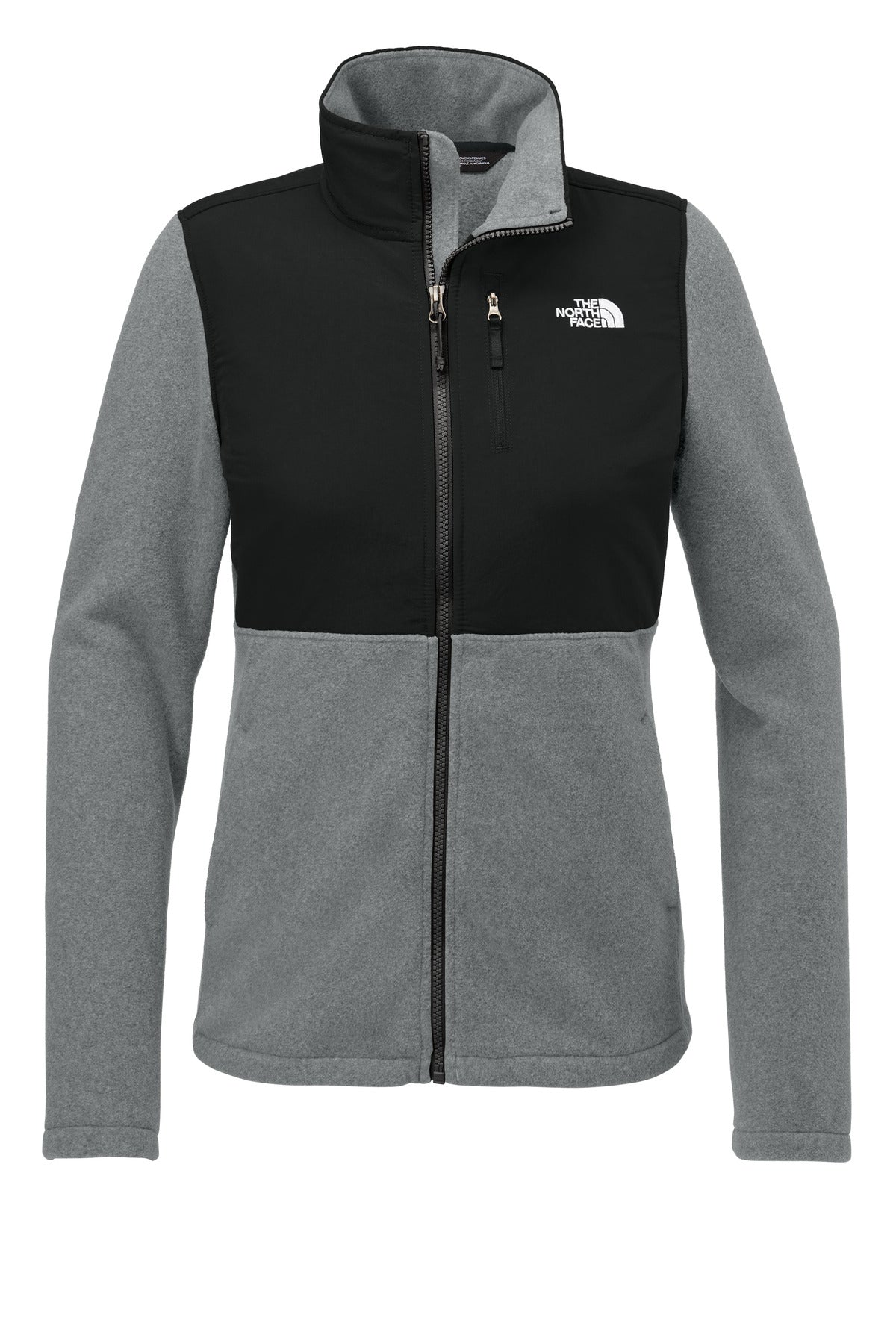 The North Face Women's Highest Peak Full-Zip Fleece Jacket NF0A8BUR TNF Medium Grey Heather/ TNF Black