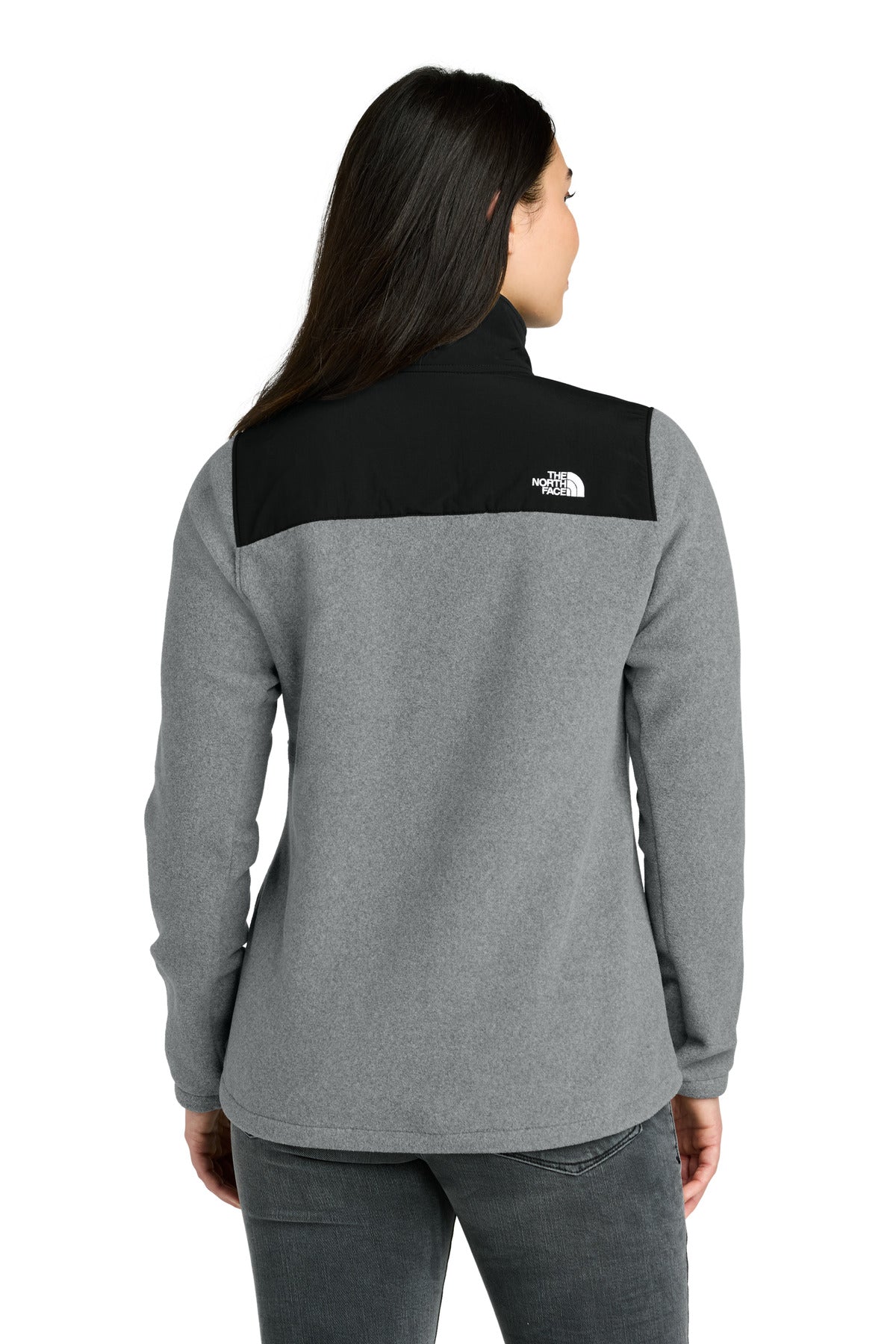 The North Face Women's Highest Peak Full-Zip Fleece Jacket NF0A8BUR TNF Medium Grey Heather/ TNF Black