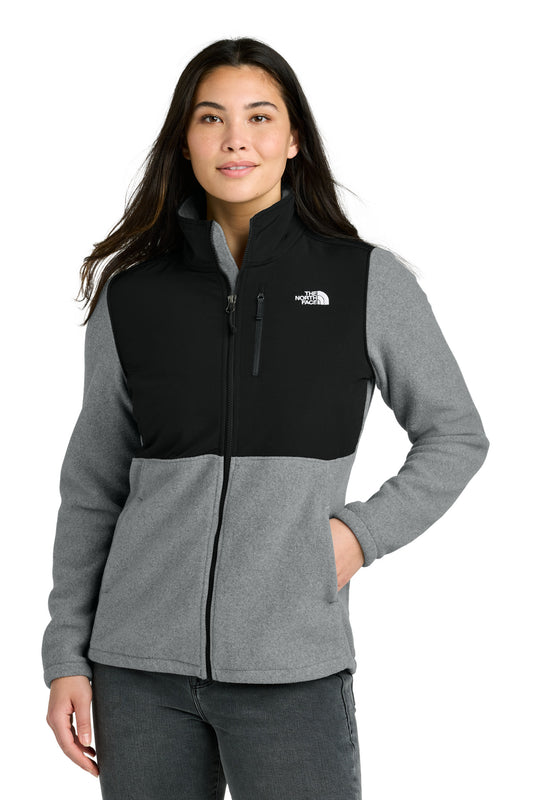 The North Face Women's Highest Peak Full-Zip Fleece Jacket NF0A8BUR TNF Medium Grey Heather/ TNF Black