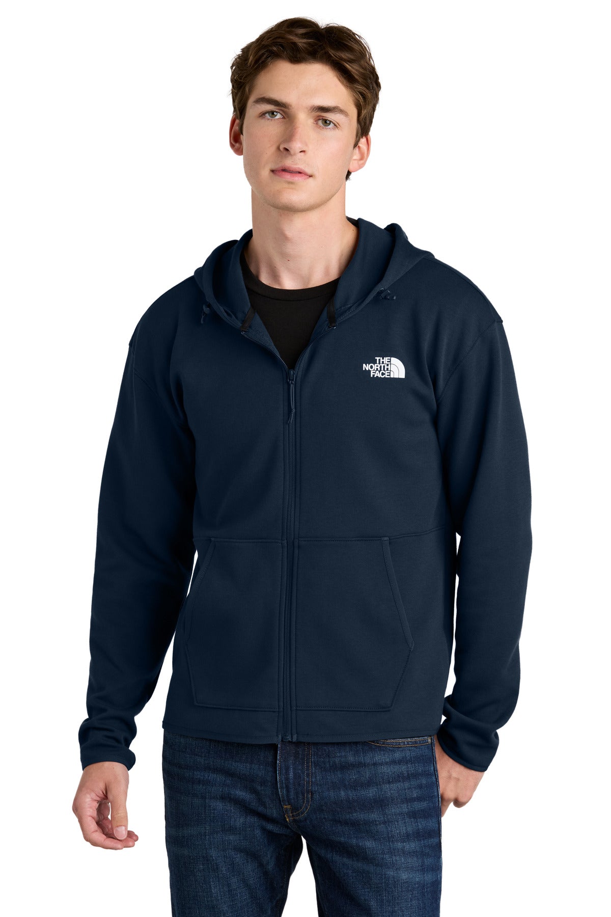 The North Face Double-Knit Full-Zip Hoodie NF0A8BUS Summit Navy
