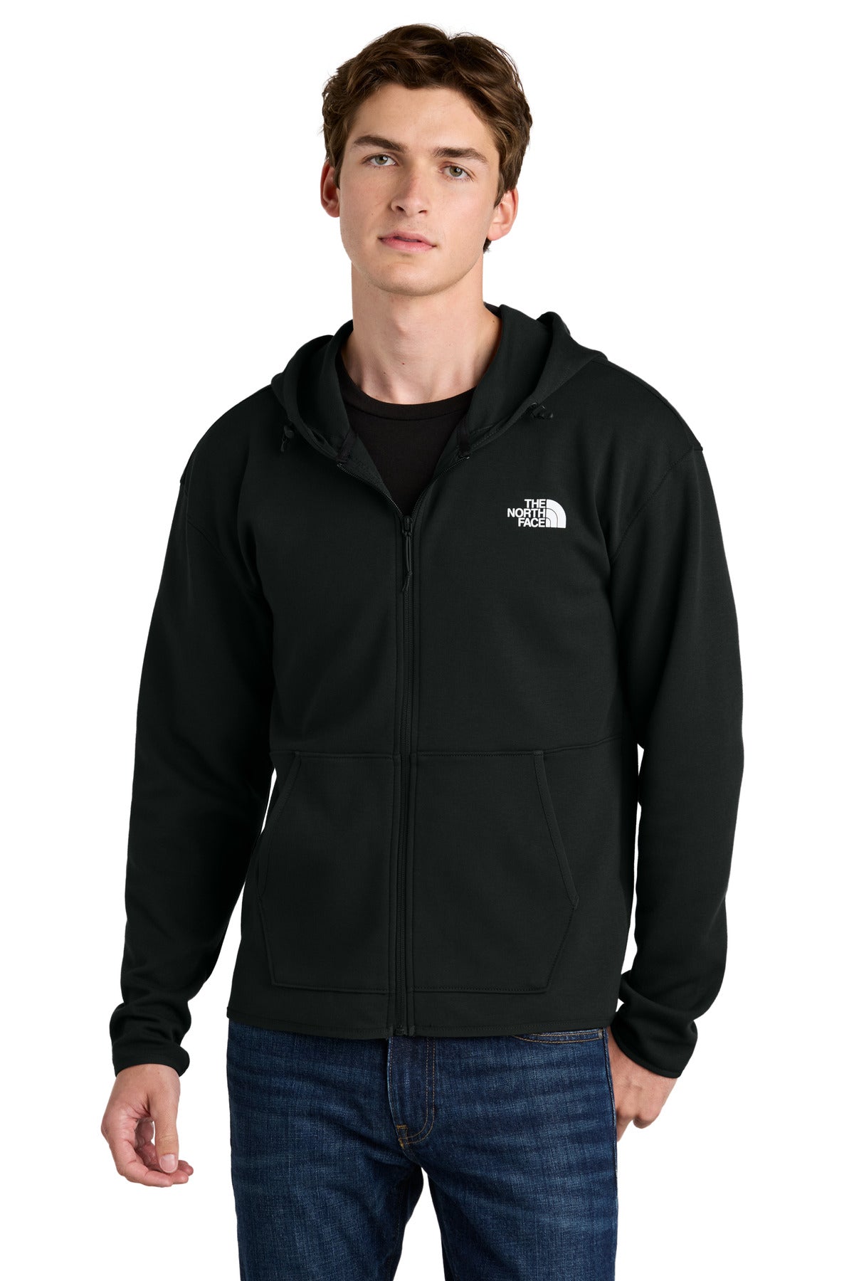 The North Face Double-Knit Full-Zip Hoodie NF0A8BUS TNF Black