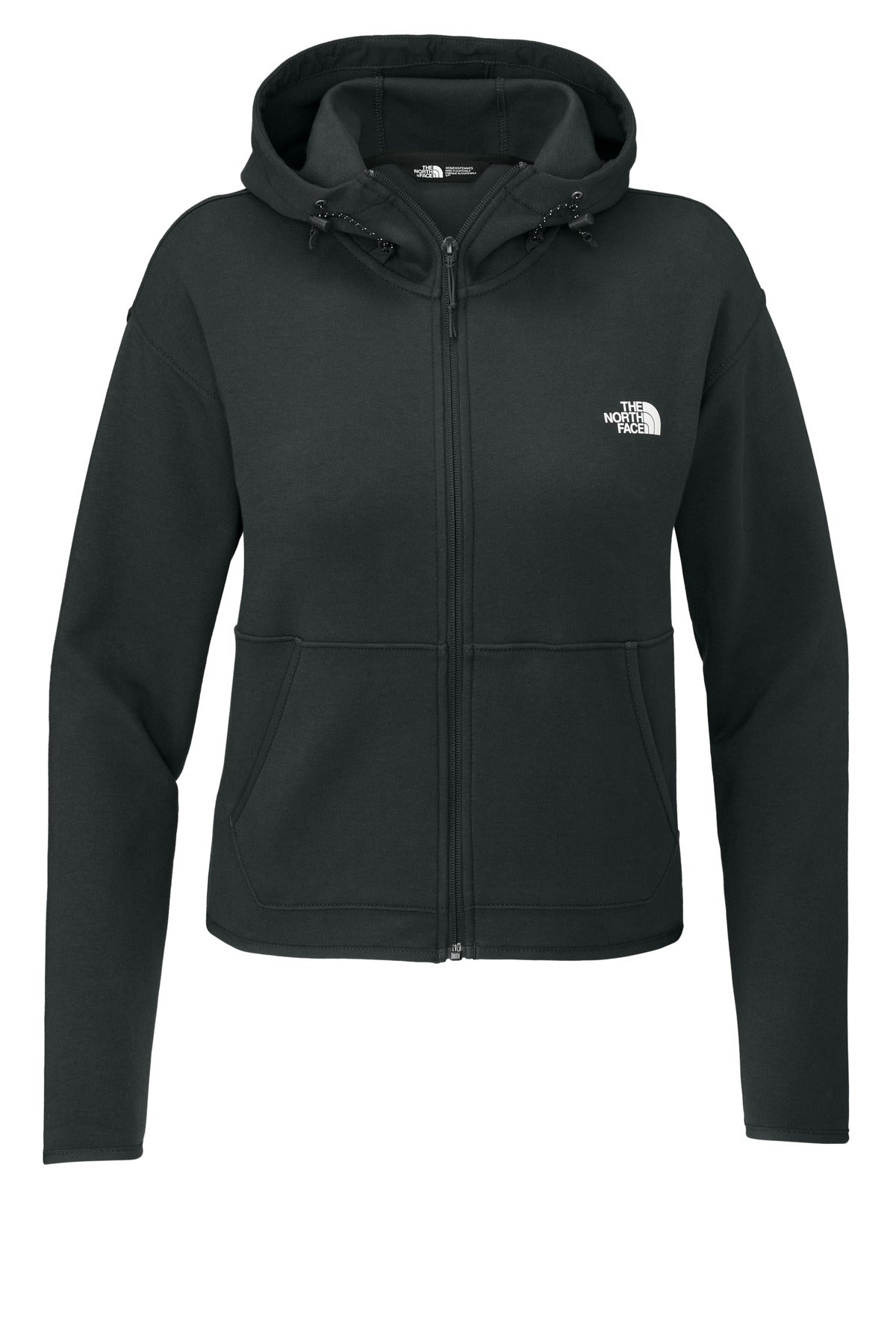 The North Face Women's Double-Knit Full-Zip Hoodie NF0A8BUT Asphalt Grey