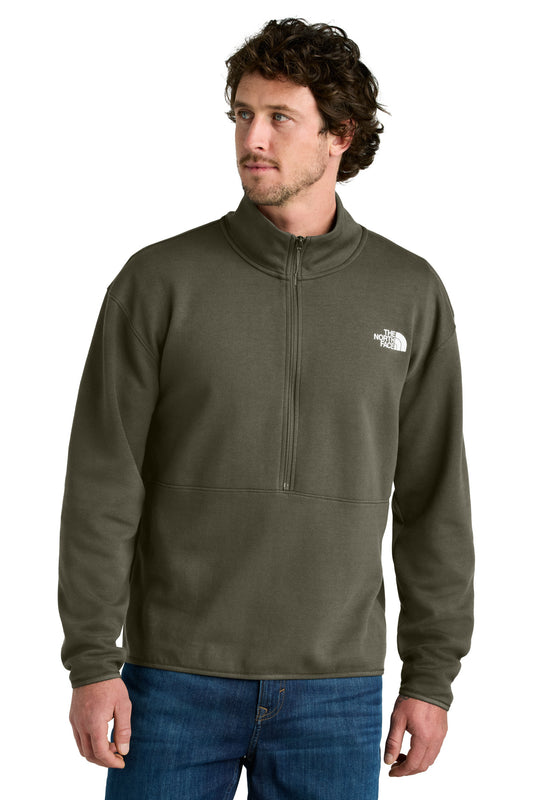 The North Face Double-Knit 1/2-Zip Fleece NF0A8C5G New Taupe Green