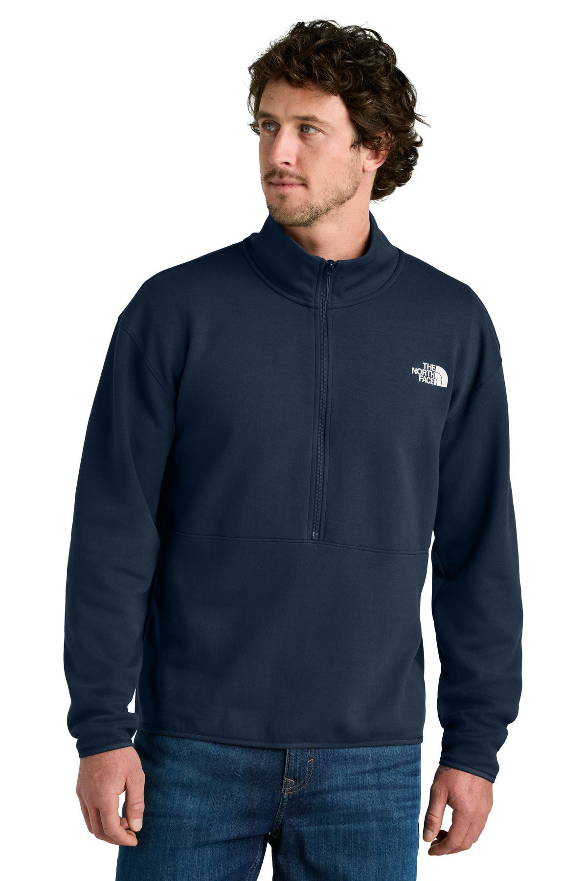 The North Face Double-Knit 1/2-Zip Fleece NF0A8C5G Summit Navy