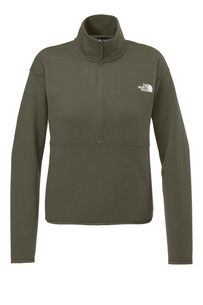 The North Face Women's Double-Knit 1/2-Zip Fleece NF0A8C5H New Taupe Green