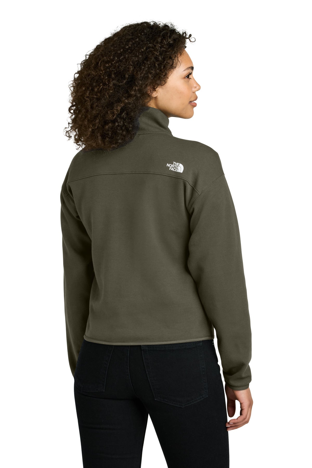 The North Face Women's Double-Knit 1/2-Zip Fleece NF0A8C5H New Taupe Green