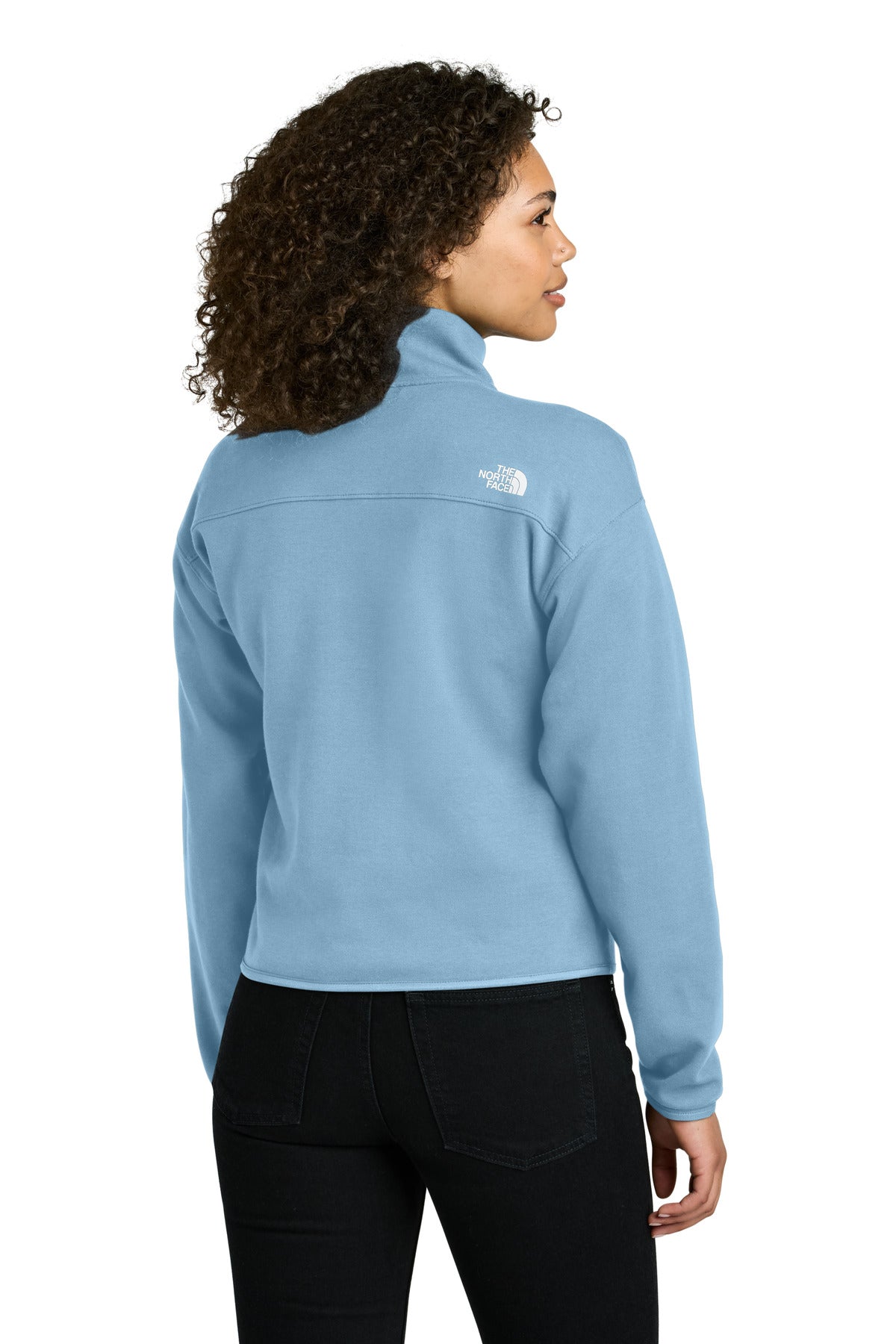 The North Face Women's Double-Knit 1/2-Zip Fleece NF0A8C5H Steel Blue