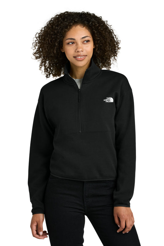 The North Face Women's Double-Knit 1/2-Zip Fleece NF0A8C5H TNF Black