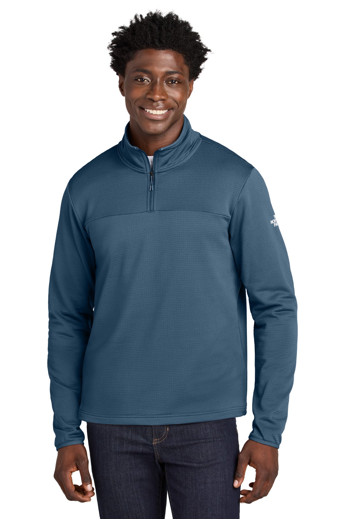 The North Face Aim 1/4-Zip Fleece NF0A8ENJ Shady Blue