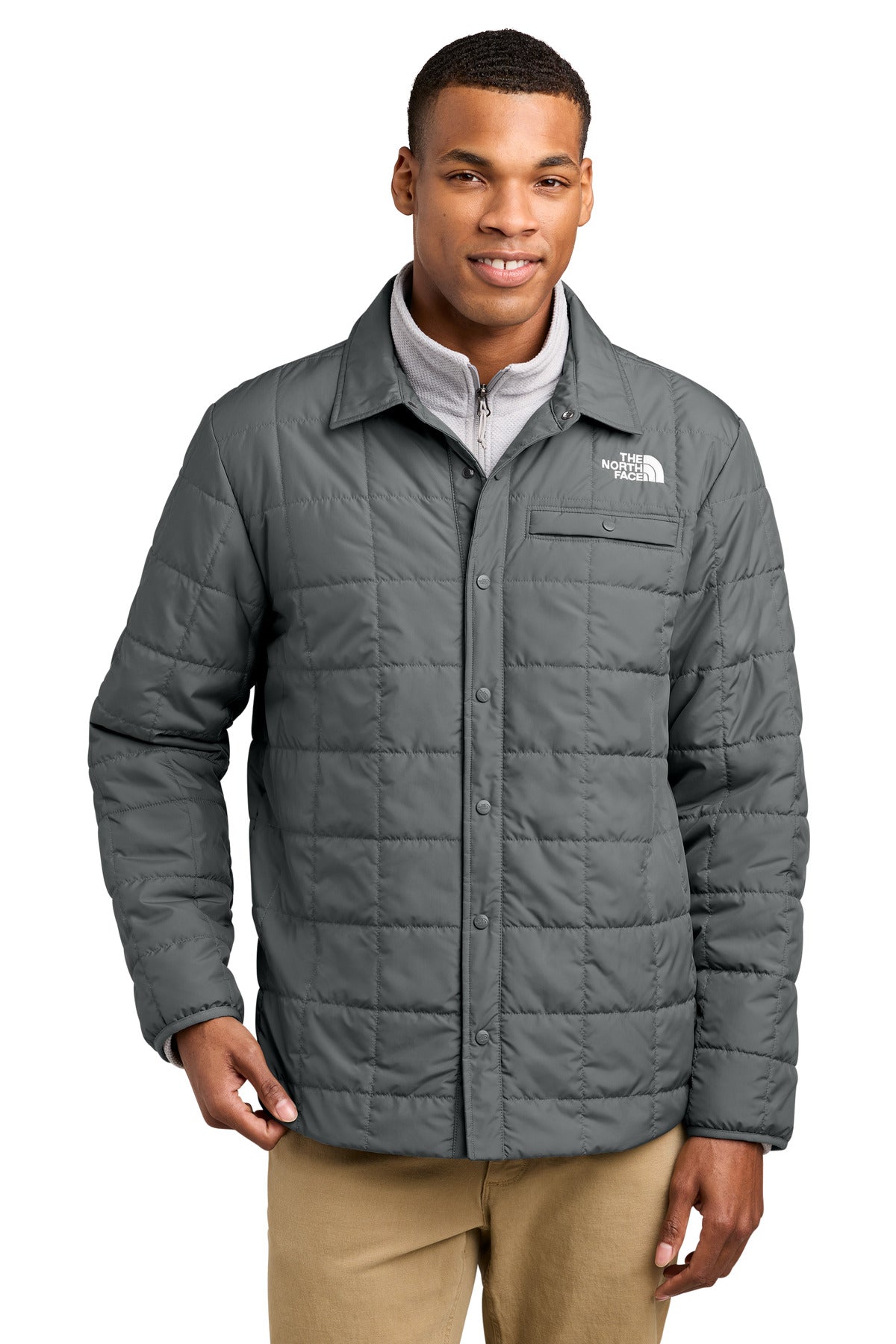 The North Face Iron Drift Quilted Shirt Jacket NF0A8JEX Smoked Pearl Grey