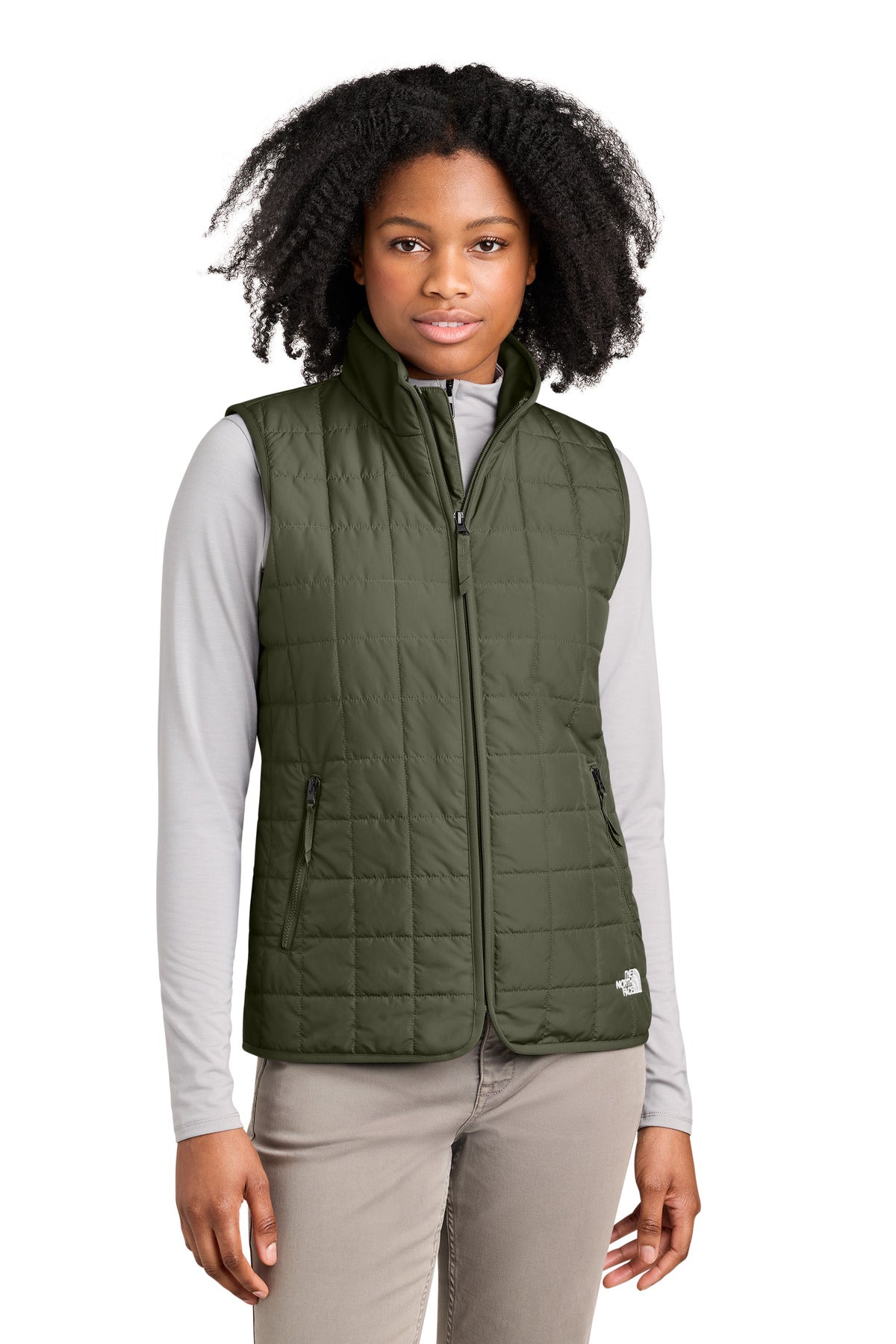 The North Face Women's Iron Drift Quilted Vest NF0A8JF0 New Taupe Green