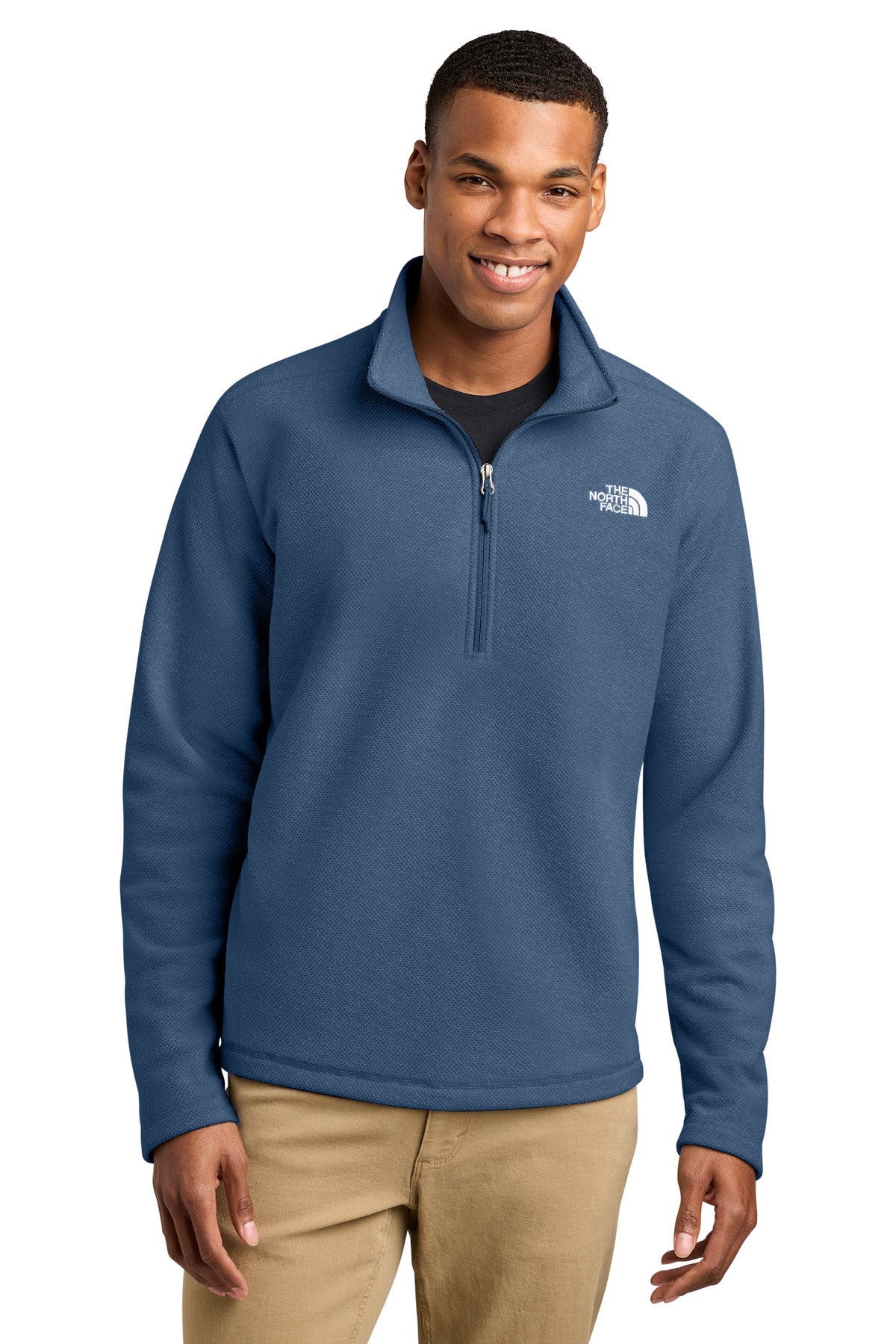 The North Face Textured Pine Grove 1/2-Zip NF0A8JF6 Shady Blue Heather