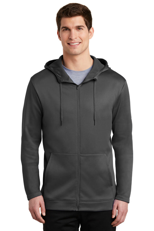 Nike Therma-FIT Full-Zip Fleece Hoodie. NKAH6259 Anthracite