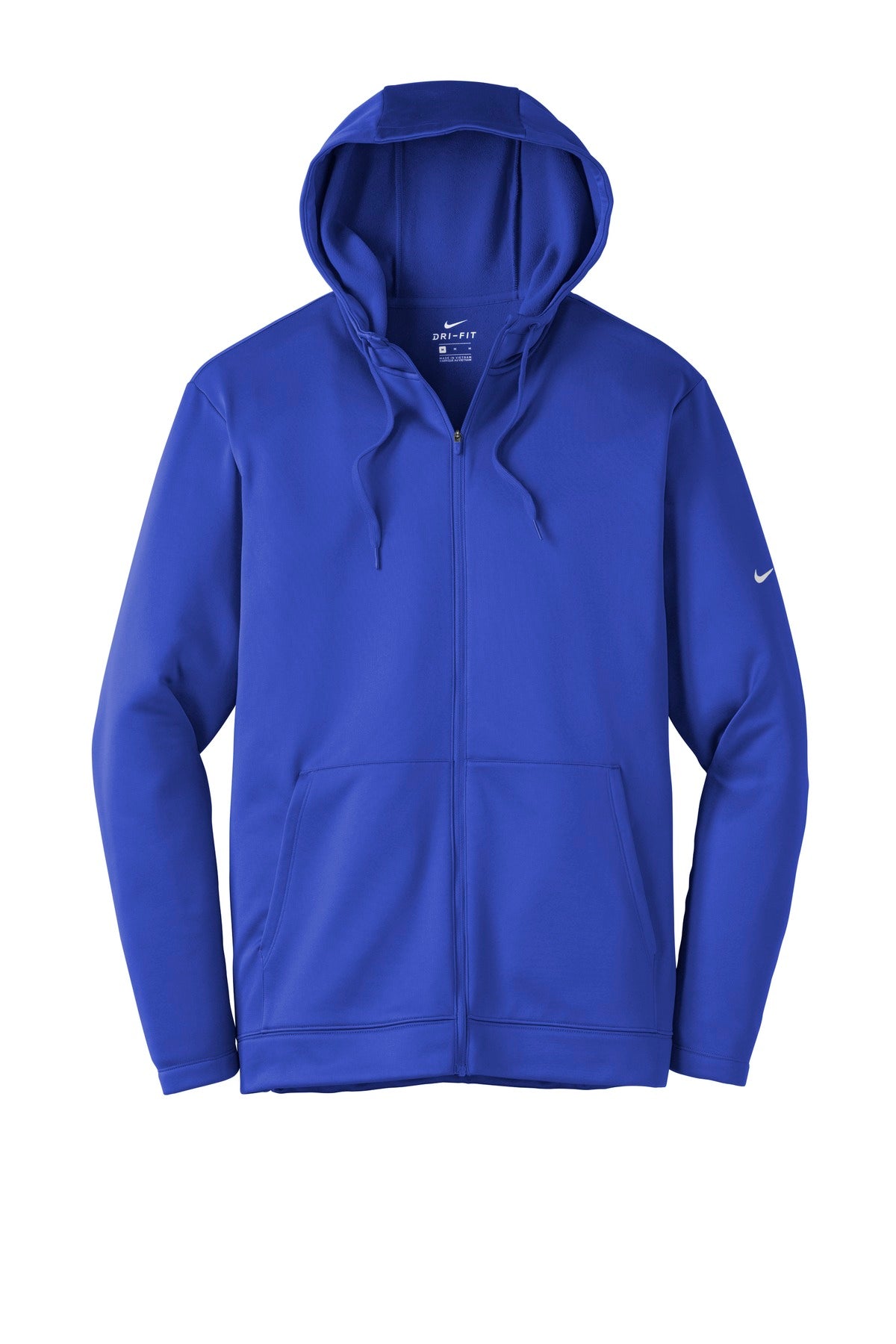 Nike Therma-FIT Full-Zip Fleece Hoodie. NKAH6259 Game Royal