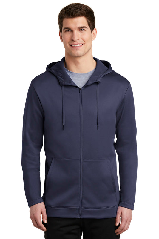Nike Therma-FIT Full-Zip Fleece Hoodie. NKAH6259 Midnight Navy