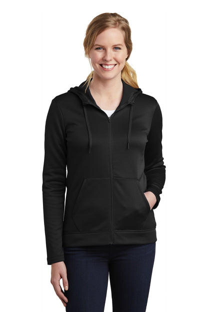 Nike Women's Therma-FIT Full-Zip Fleece Hoodie. NKAH6264 Black