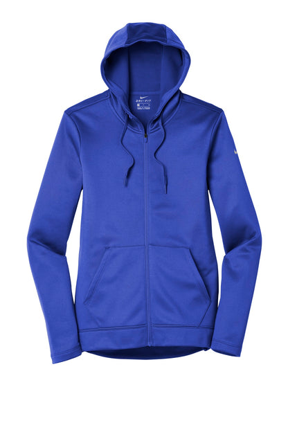 Nike Women's Therma-FIT Full-Zip Fleece Hoodie. NKAH6264 Game Royal