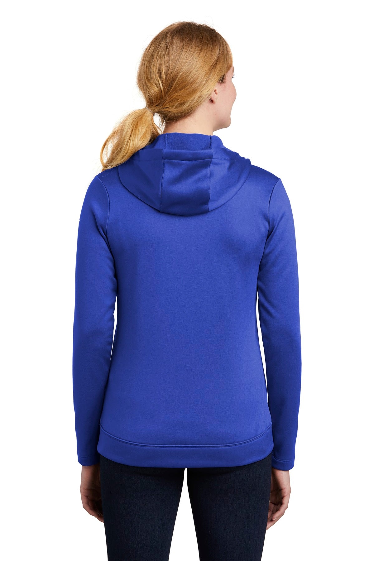 Nike Women's Therma-FIT Full-Zip Fleece Hoodie. NKAH6264 Game Royal