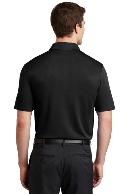 Nike Dri-FIT Hex Textured Polo. NKAH6266 Black