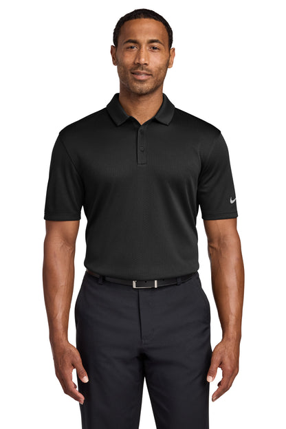 Nike Dri-FIT Hex Textured Polo NKAH6266 Black