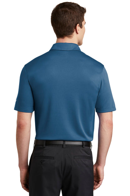 Nike Dri-FIT Hex Textured Polo. NKAH6266 Court Blue