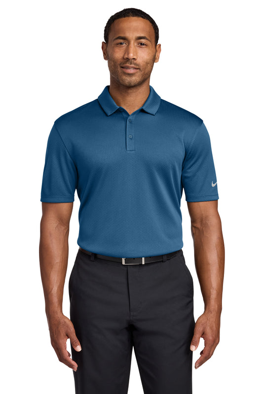 Nike Dri-FIT Hex Textured Polo NKAH6266 Court Blue