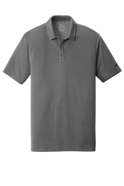 Nike Dri-FIT Hex Textured Polo. NKAH6266 Dark Grey