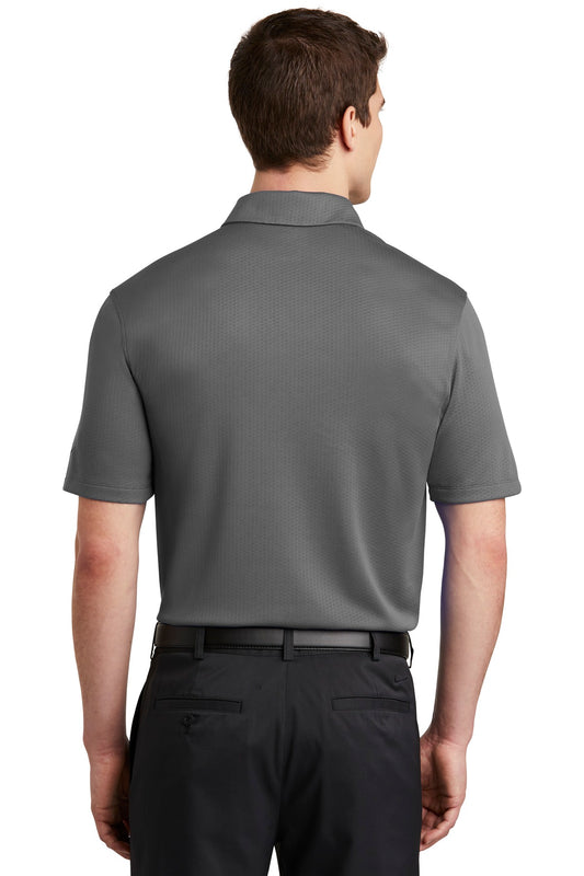 Nike Dri-FIT Hex Textured Polo. NKAH6266 Dark Grey