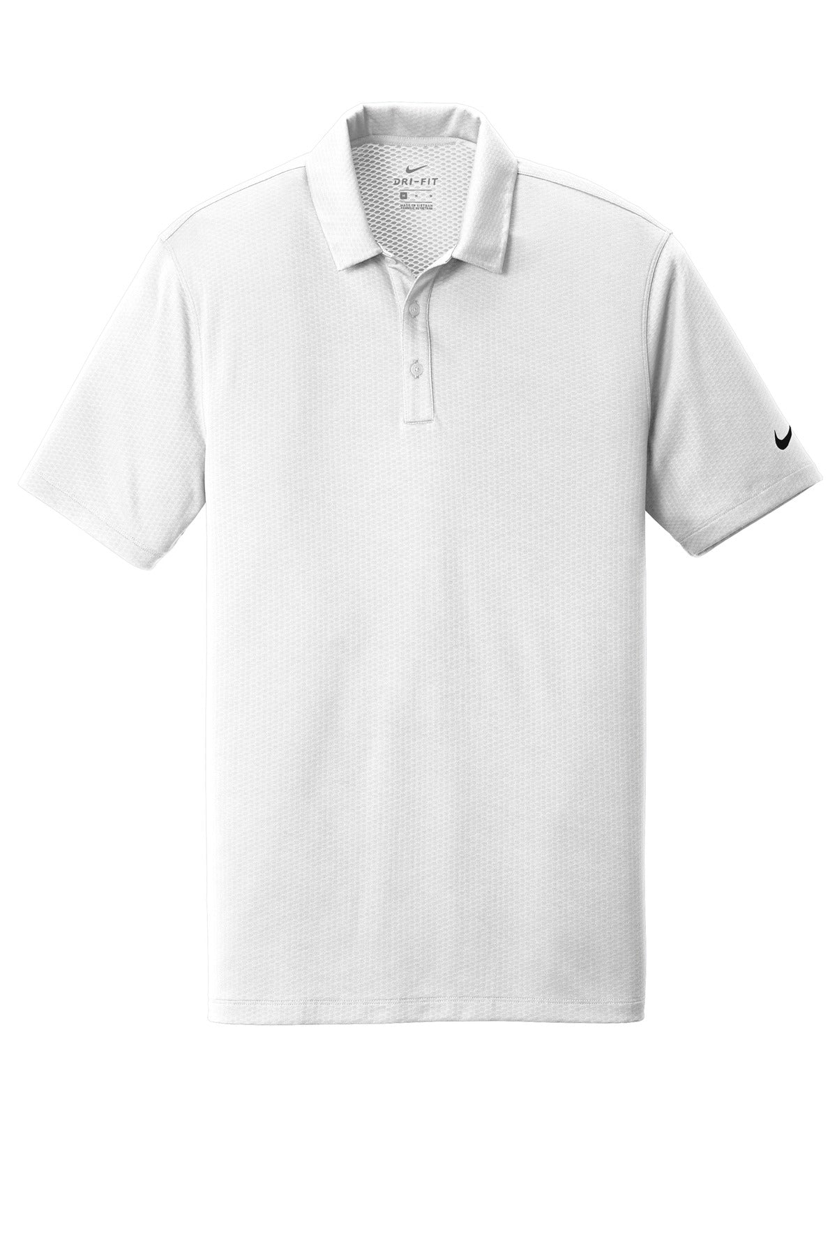 Nike Dri-FIT Hex Textured Polo. NKAH6266 White