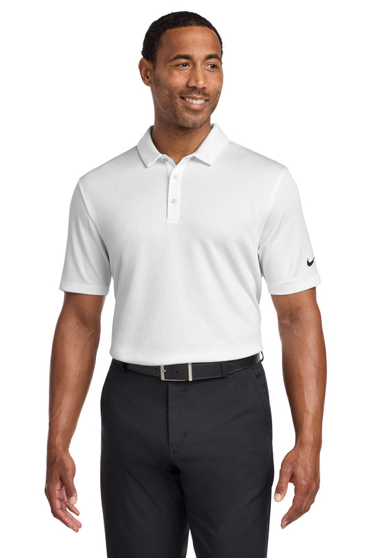 Nike Dri-FIT Hex Textured Polo NKAH6266 White