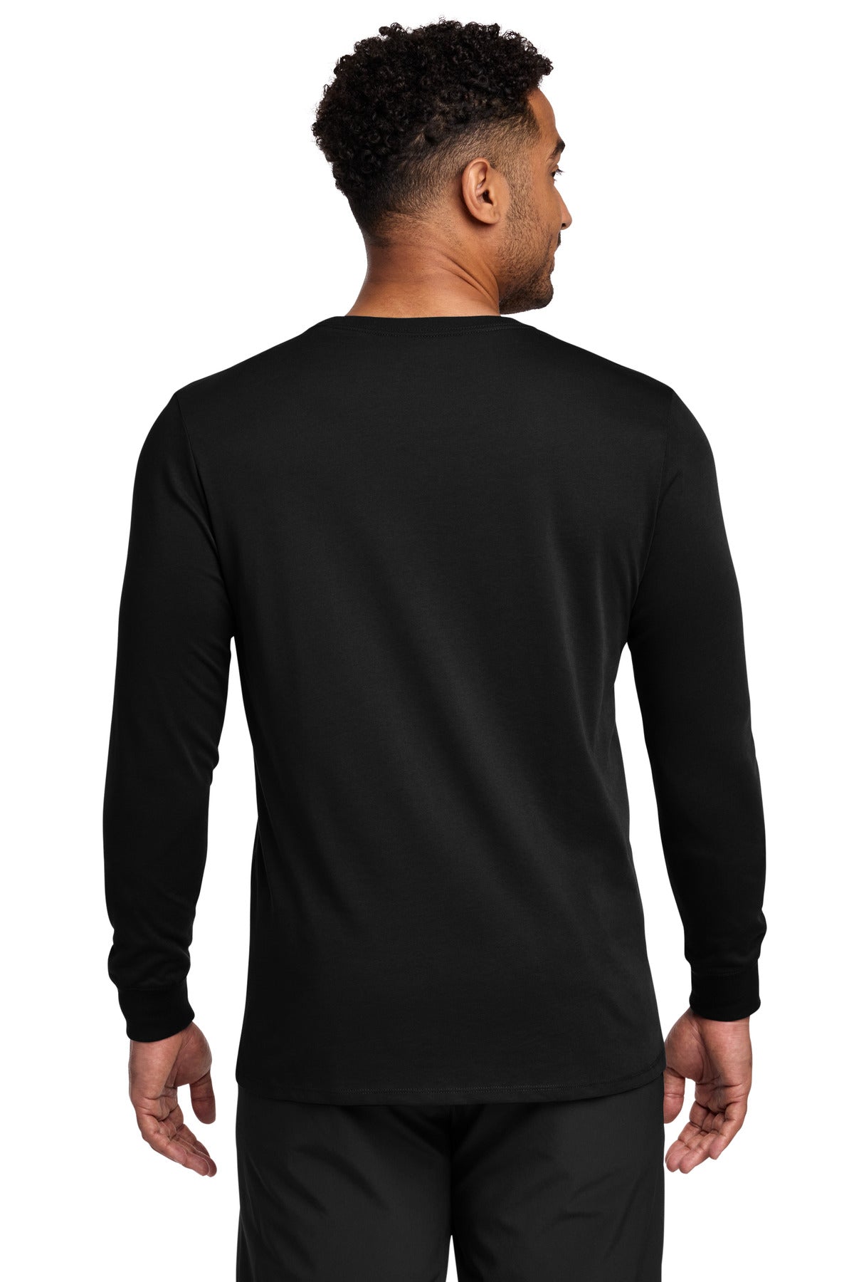 Nike Dri-FIT Cotton/Poly Long Sleeve Tee NKBQ5230 Black