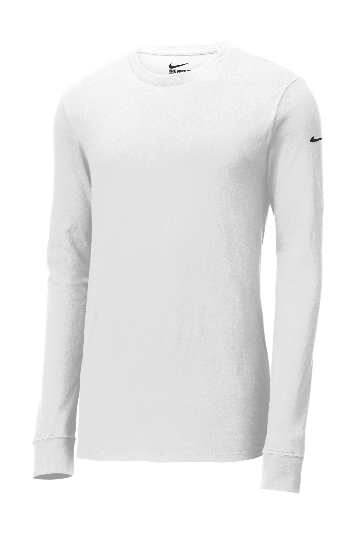 Nike Dri-FIT Cotton/Poly Long Sleeve Tee NKBQ5230 White
