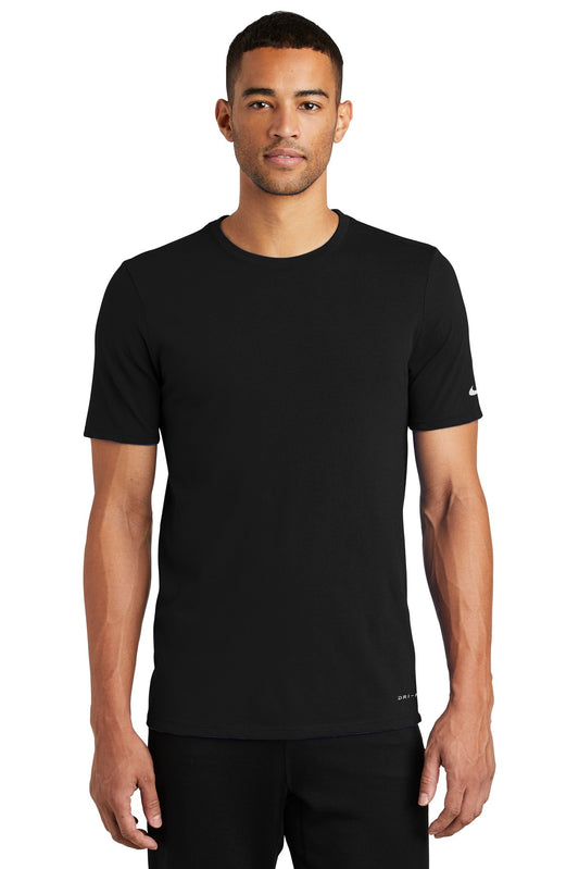 Nike Dri-FIT Cotton/Poly Tee. NKBQ5231 Black