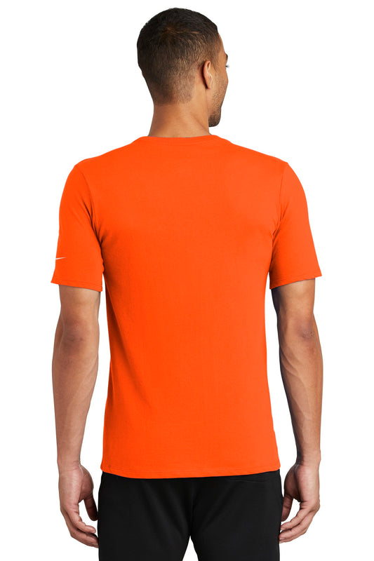 Nike Dri-FIT Cotton/Poly Tee. NKBQ5231 Brilliant Orange