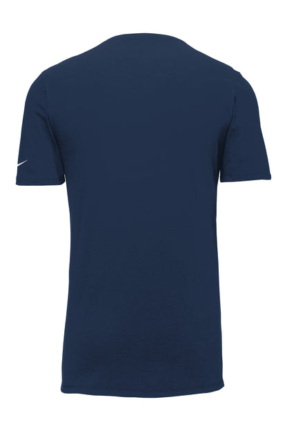 Nike Dri-FIT Cotton/Poly Tee. NKBQ5231 College Navy