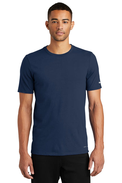 Nike Dri-FIT Cotton/Poly Tee. NKBQ5231 College Navy