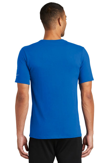 Nike Dri-FIT Cotton/Poly Tee. NKBQ5231 Game Royal