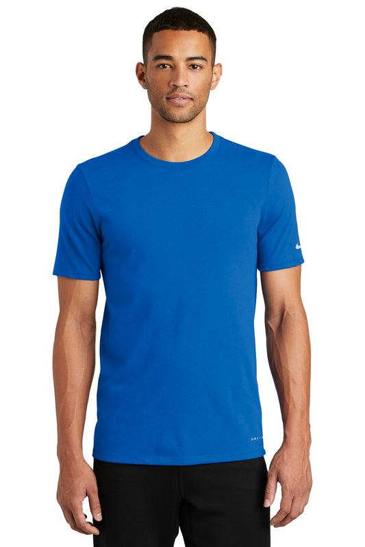 Nike Dri-FIT Cotton/Poly Tee. NKBQ5231 Game Royal