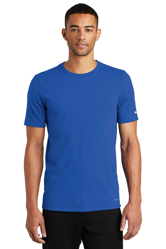 Nike Dri-FIT Cotton/Poly Tee. NKBQ5231 Rush Blue